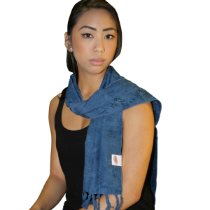 Tachyonized Rayon Scarf - Pacific Blue